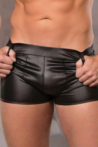 Saucy Black Boxer Shorts in S-M
