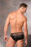 Devilish Black Fishnet Briefs in S-M