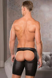 Cheeky Black Racing Shorts in L-XL