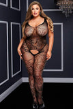 Filigree Lace Crotchless Bodystocking in OSXL