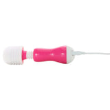 Mini Massager Set with 2 Attachments in Pink