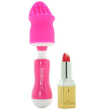 Mini Massager Set with 2 Attachments in Pink