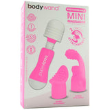 Mini Massager Set with 2 Attachments in Pink
