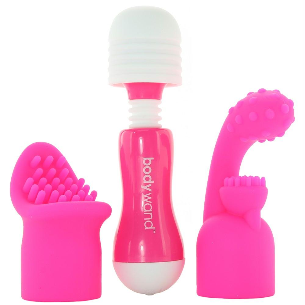 Mini Massager Set with 2 Attachments in Pink