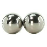 Metallic Weighted Steel Orgasm Balls in Silver