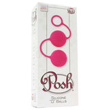 Posh Silicone "O" Balls in Pink