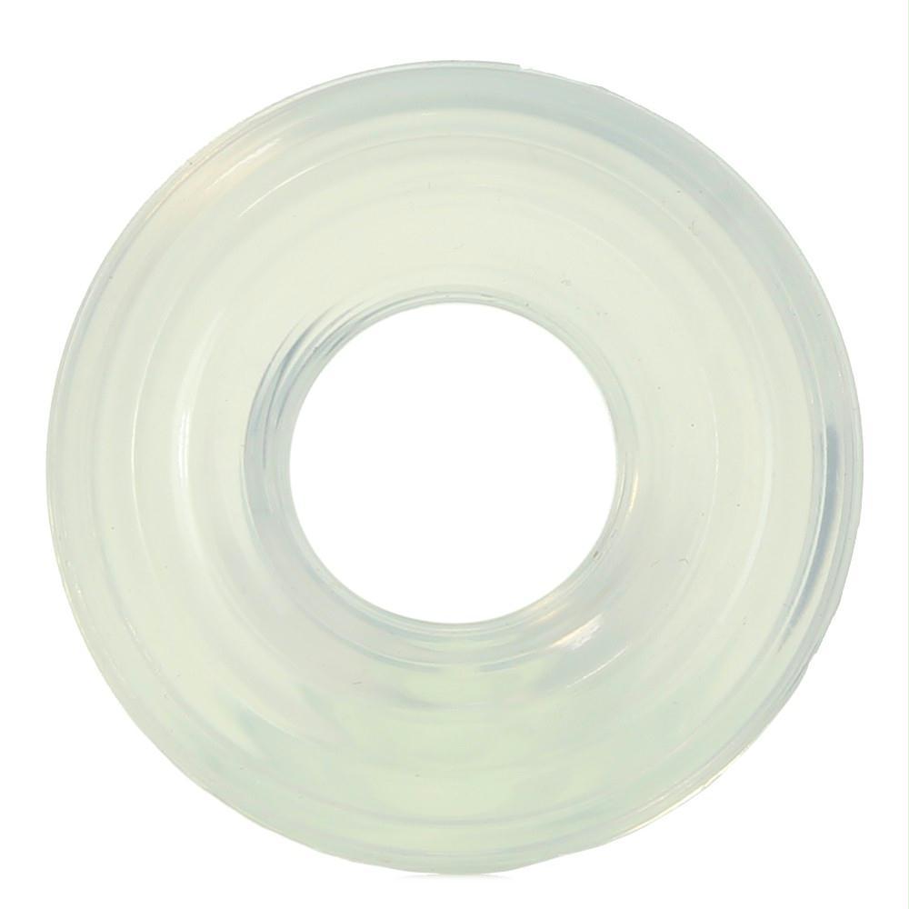 Medium Premium Silicone Cock Ring in Clear