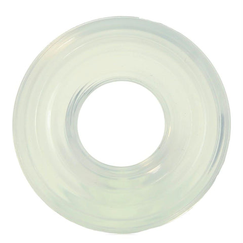 Medium Premium Silicone Cock Ring in Clear