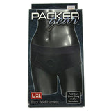 Packer Gear Black Brief Harness in L-XL