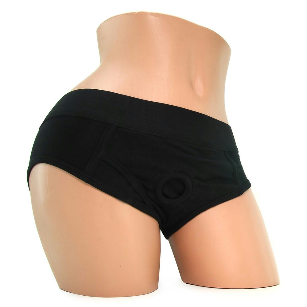 Packer Gear Black Brief Harness in L-XL