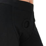 Packer Gear Black Boxer Brief Harness in M-L