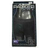 Packer Gear Black Boxer Brief Harness in M-L