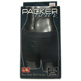 Packer Gear Black Boxer Brief Harness in L-XL