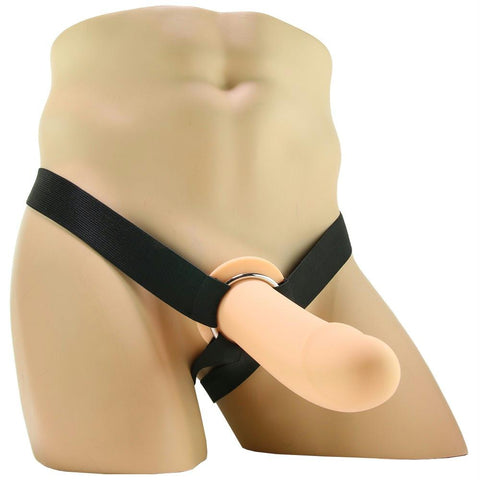 PPA Hollow Silicone Strap-On with Jock Strap in Ivory