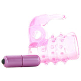 Stretchy Vibrating Bunny Enhancer in Pink