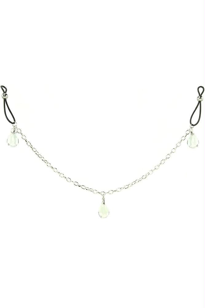 nipple play Non-Piercing Nipple Chain in Crystal