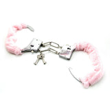 Pleasure Cuffs with Satin Mask in Pink
