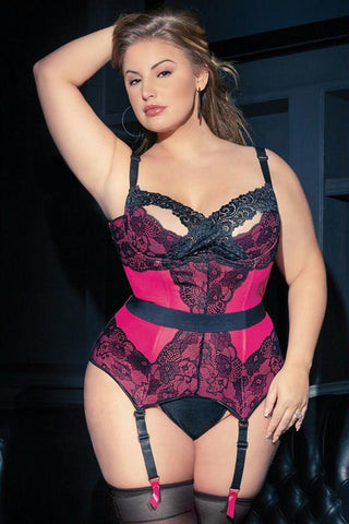 Rose Nouveau Bustier in 3X-4X