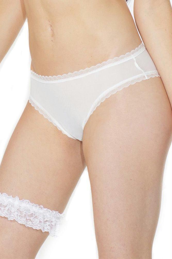 Veiled Bridal Crotchless Panty in OSXL