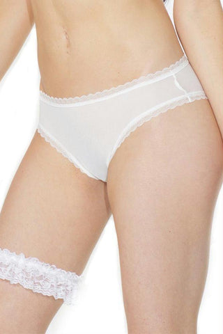 Veiled Bridal Crotchless Panty in OSXL