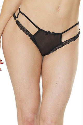 Diva Black Thong in OSXL