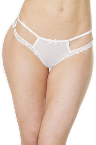 Diva White Thong in OSXL