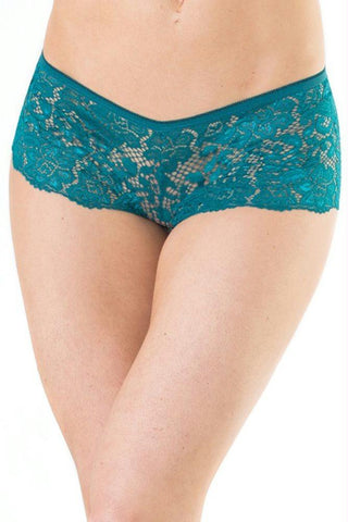 Diva Teal Booty Short in OSXL