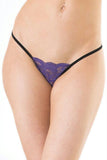 Soft Purple Stretch Lace G-String in OSXL