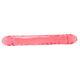 Crystal Jellies Double 12 Inch Dildo in Pink