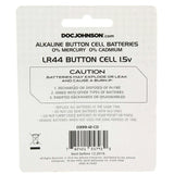 Long Lasting LR44 Alkaline Battery in 6 pack
