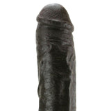 Hung 12.5 Inch Vac-U-Lock Dildo in Brown