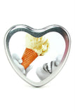 Edible Massage Oil Heart Candle 4.7oz-133g in Vanilla