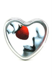 Edible Massage Oil Heart Candle 4.7oz-133g in Strawberry