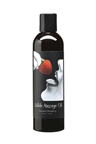 Edible Massage Oil 2oz-60mL in Succulent Strawberry