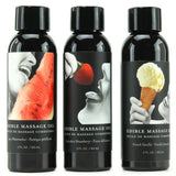 Hempseed Edible Massage Oil Gift Set in 2oz-60mL x 3