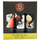 Hempseed Edible Massage Oil Gift Set in 2oz-60mL x 3