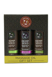 Hempseed Massage Oil Gift Set in 2oz-59mL x 3