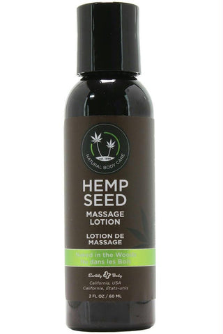 Naked in the Woods Hemp Seed Massage Lotion in 2oz-60ml