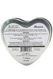 3-in-1 Edible Heart Candle 4oz-113g in Banana