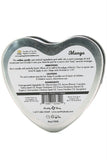 3-in-1 Edible Heart Candle 4oz-113g in Mango
