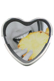 3-in-1 Edible Heart Candle 4oz-113g in Pineapple