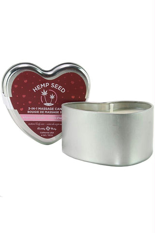 3-in-1 Massage Heart Candle 4oz-113g in Afternoon Delight