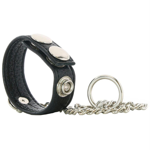 Snap Cock Ring with Leash