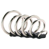 5 Ring Steel Gates of Hell Cock Cage with Lead