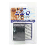 Blueline1.5" Cock Ring with Ball Strap