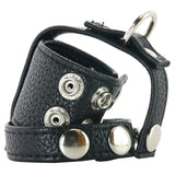 Cock Ring with 1.5" Ball Stretcher & Weight Ring