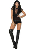 Black Rocker Romper in OS