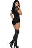 Black Rocker Romper in OS