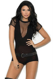 Black Rocker Romper in OS