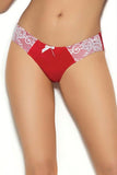 Red My Lips Panty & Eyemask in OS